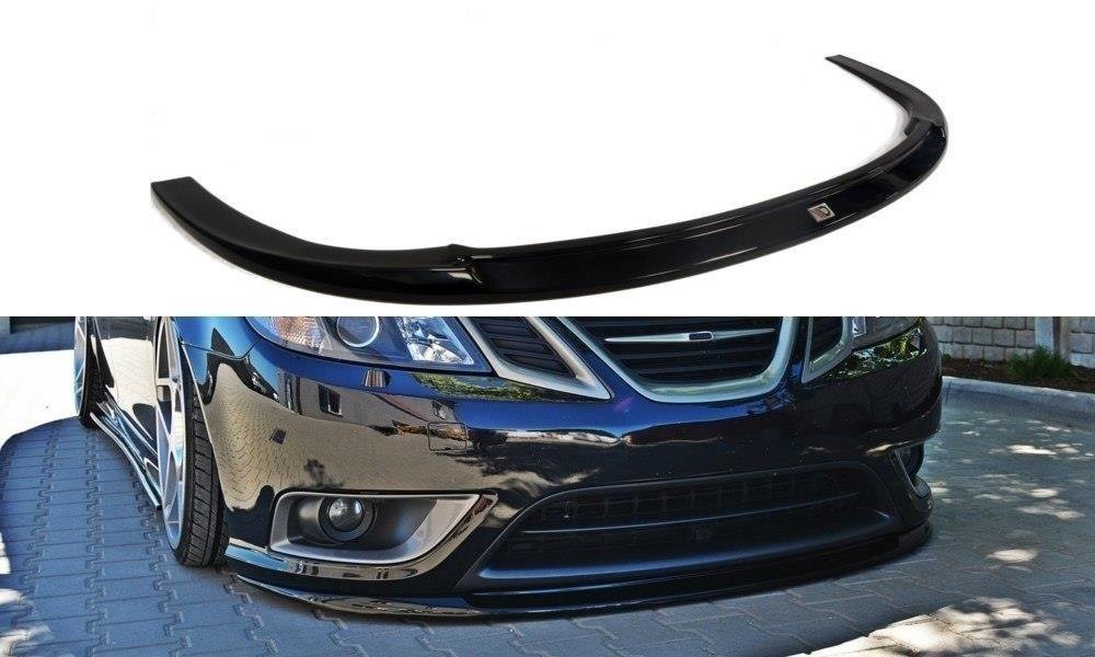 Street+ Spoilerlippe Front Ansatz passend für SAAB 9-3 TURBO X schwarz Hochglanz – Ansicht 2