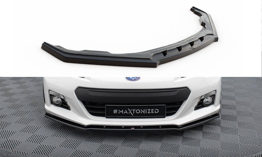 Street+ Spoilerlippe Front Ansatz V.4 passend für Subaru BRZ Mk1  schwarz Hochglanz – Ansicht 2