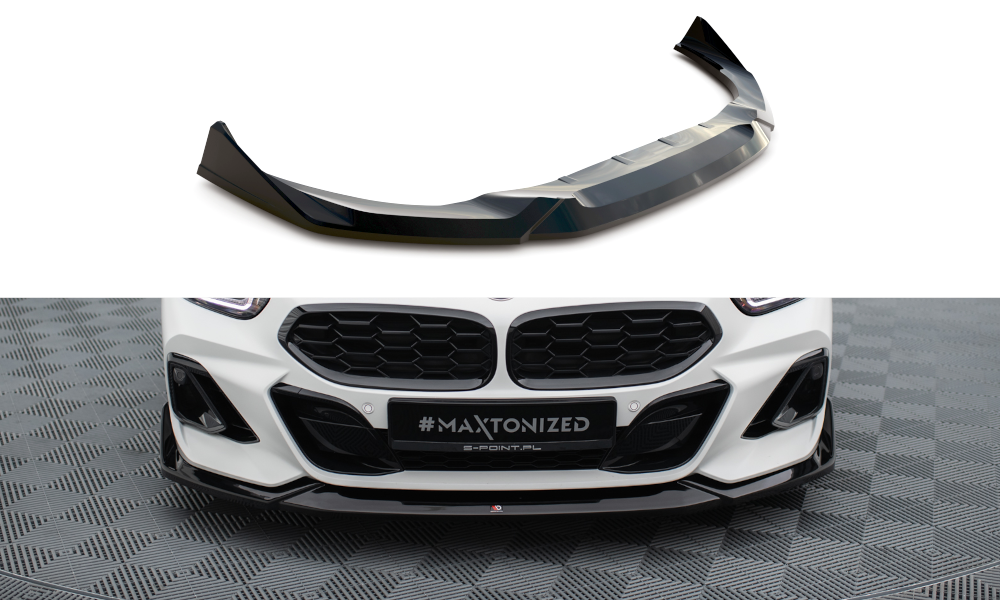 Street+ Spoilerlippe Front Ansatz V.3 passend für BMW Z4 M40i / M-Paket G29 Facelift schwarz Hochglanz – Ansicht 2