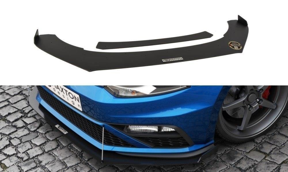 Racing Street+ Spoilerlippe Front Ansatz passend für (Mit Flügeln) VW Polo GTI Mk5 Facelift – Ansicht 2