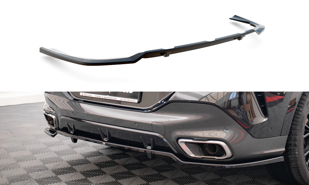 Street+ Mittlerer Diffusor RACE passend für V.3 BMW X6 M-Paket G06 schwarz Hochglanz – Ansicht 3
