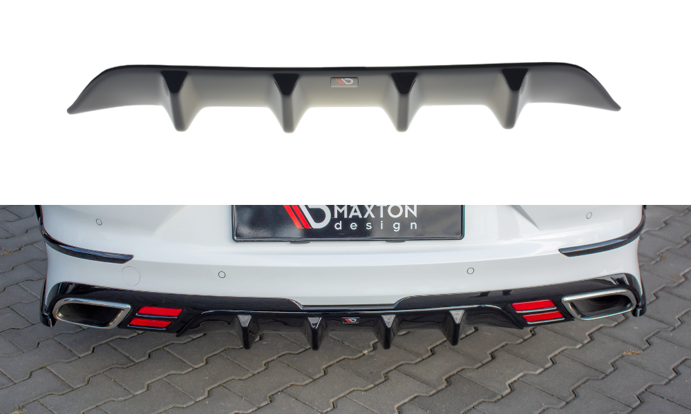 Diffusor Heck Ansatz passend für Kia ProCeed GT Mk1 schwarz Hochglanz – Ansicht 2