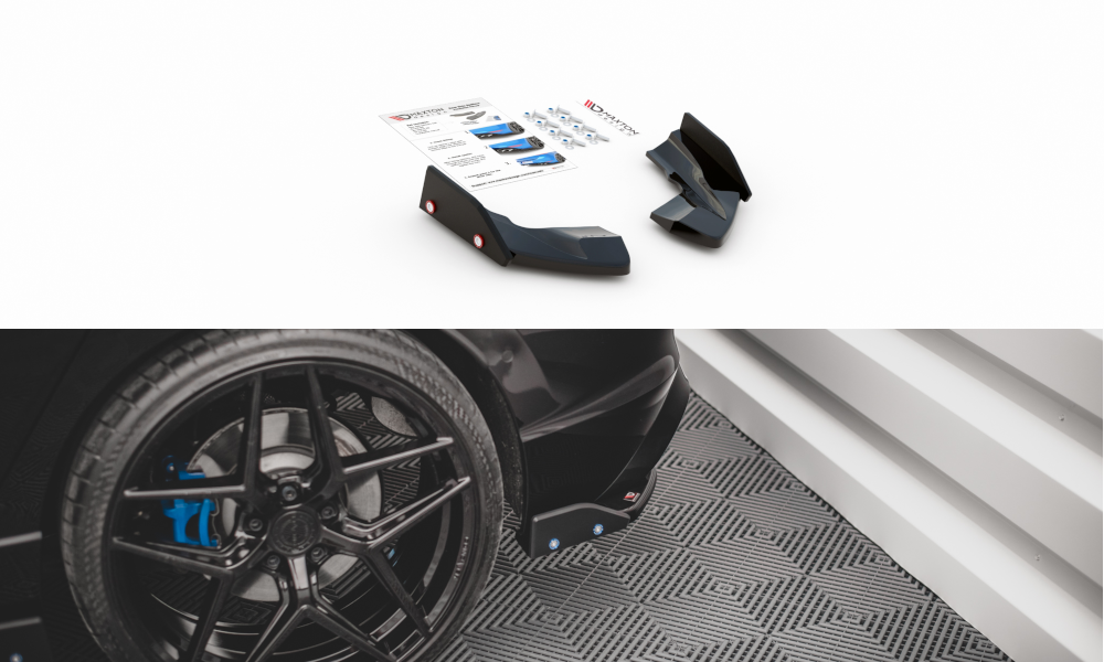Heck Ansatz Flaps Diffusor V.2 + Flaps passend für VW Golf R Hatchback Mk8 Facelift – Ansicht 2