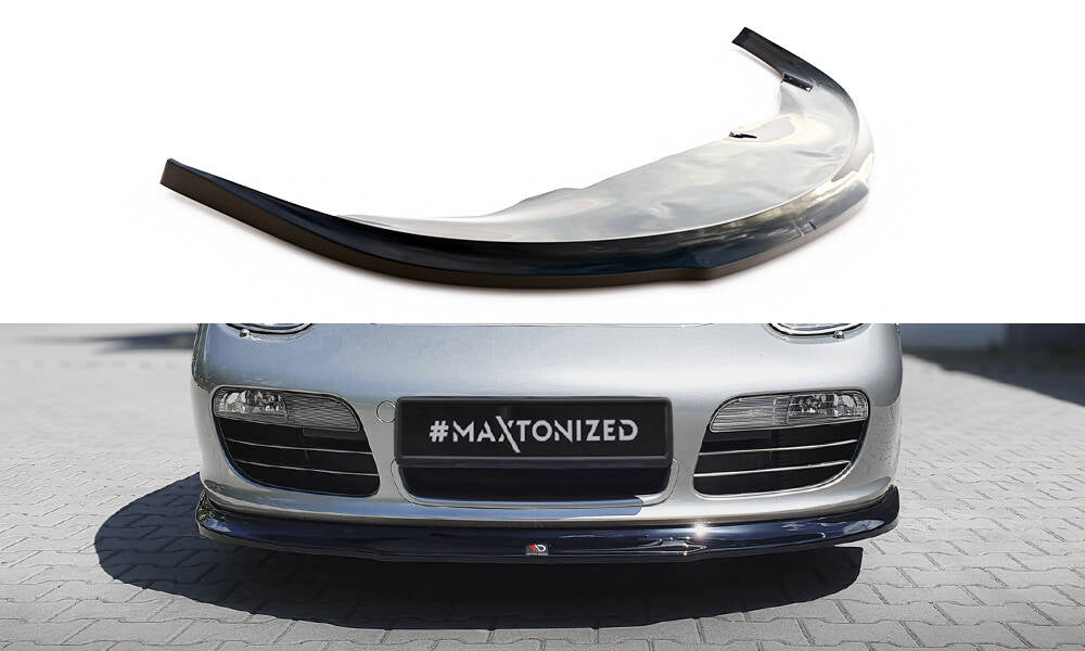 Street+ Spoilerlippe Front Ansatz passend für Porsche Boxster 987 schwarz Hochglanz – Ansicht 2