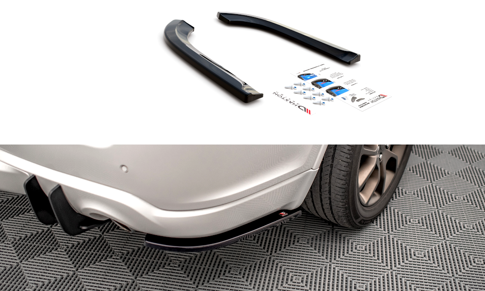 Heck Ansatz Flaps Diffusor passend für Dodge Durango RT Mk3 schwarz Hochglanz – Ansicht 2