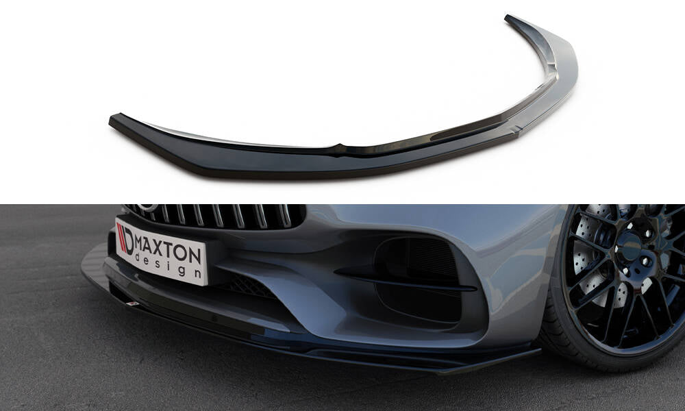 Street+ Spoilerlippe Front Ansatz passend für Mercedes-AMG GT S C190 Facelift schwarz Hochglanz – Ansicht 2