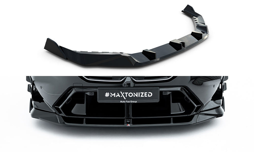 Street+ Spoilerlippe Front Ansatz V.2 passend für BMW M5 Limousine / Touring G90 schwarz Hochglanz – Ansicht 2