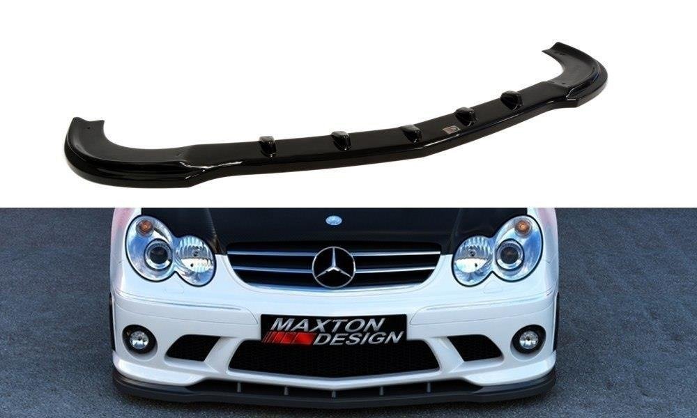 Street+ Spoilerlippe Front Ansatz passend für MERCEDES CLK W209 (FÜR ME-CLK-209-AMG204-F1 STOßSTANGE) schwarz Hochglanz – Ansicht 2