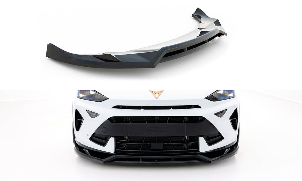 Street+ Spoilerlippe Front Ansatz passend für Cupra Formentor Mk1 Facelift schwarz Hochglanz – Ansicht 2