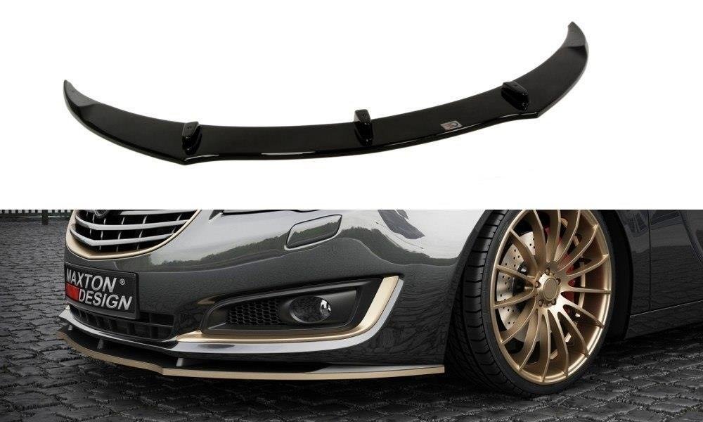 Street+ Spoilerlippe Front Ansatz passend für OPEL INSIGNIA MK1 Facelift schwarz Hochglanz – Ansicht 2