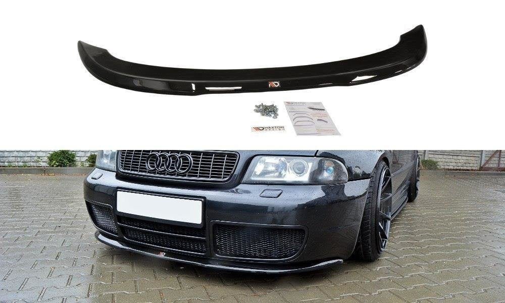 Street+ Spoilerlippe Front Ansatz passend für AUDI S4 B5 schwarz Hochglanz – Ansicht 2