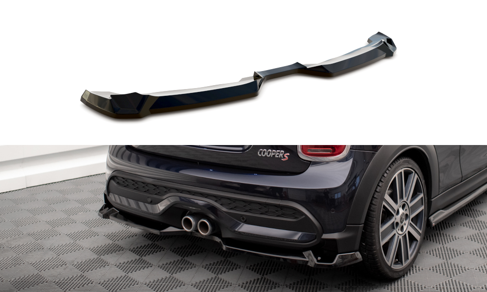 Heckansatz Mini Cooper S F56 Facelift schwarz Hochglanz – Ansicht 2