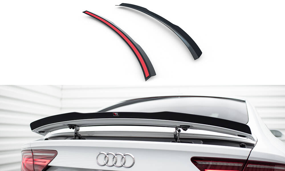 Heckspoiler Lippe Audi A7 / S7 / RS7 / A7 S-Line C7 / C7 Facelift schwarz Hochglanz – Ansicht 2