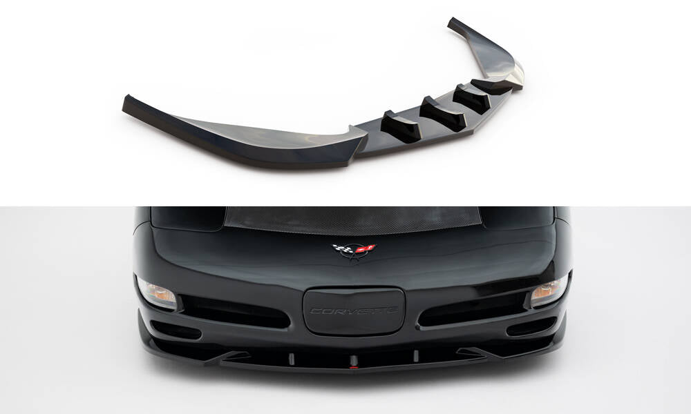 Street+ Spoilerlippe Front Ansatz passend für Chevrolet Corvette C5 schwarz Hochglanz – Ansicht 2