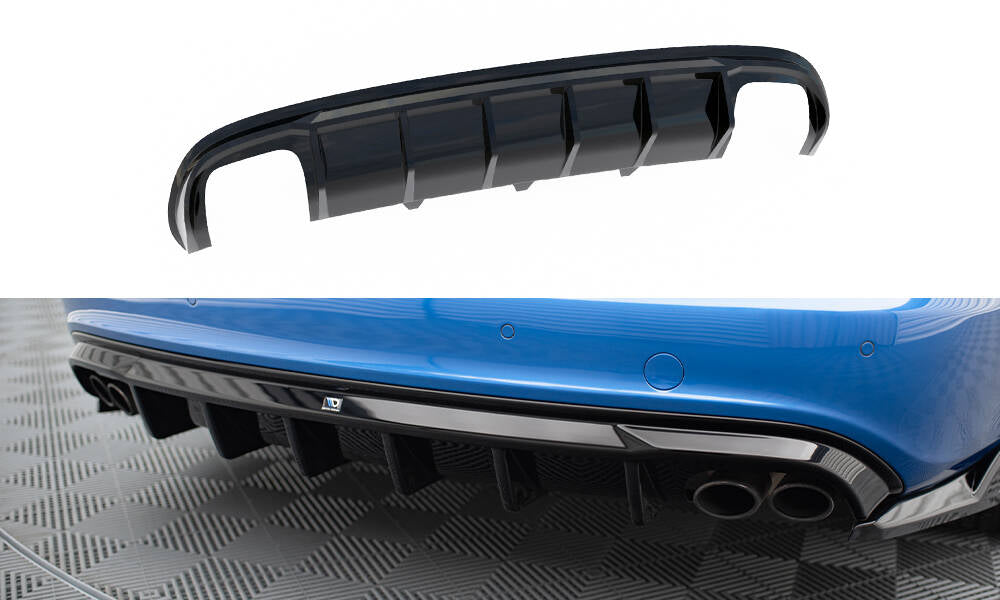 Diffusor Heck Ansatz passend für Audi S4 Limousine / Avant B8 – Ansicht 2