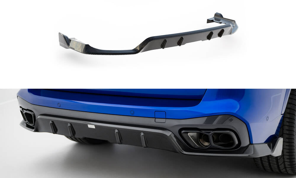 Prepreg Carbon Fiber Diffusor Heck Ansatz passend für BMW X5 M-Paket G05 – Ansicht 2