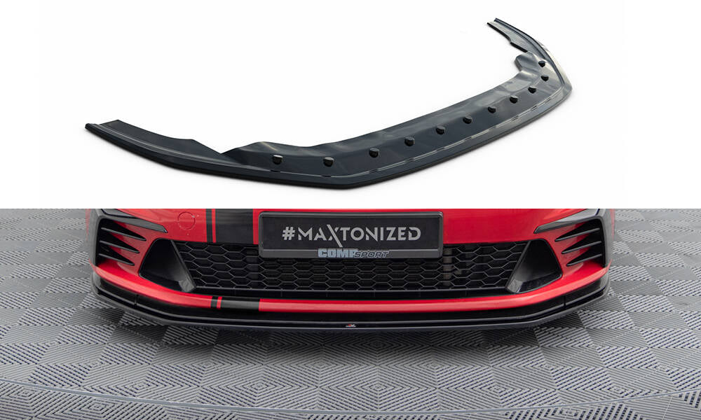 Street+ Spoilerlippe Front Ansatz passend für VW Golf GTI Clubsport Mk7  schwarz Hochglanz – Ansicht 2