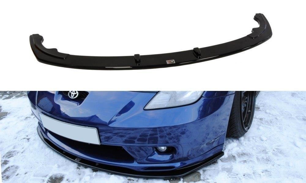 Street+ Spoilerlippe Front Ansatz passend für TOYOTA CELICA T23 TS vor Facelift schwarz Hochglanz – Ansicht 2