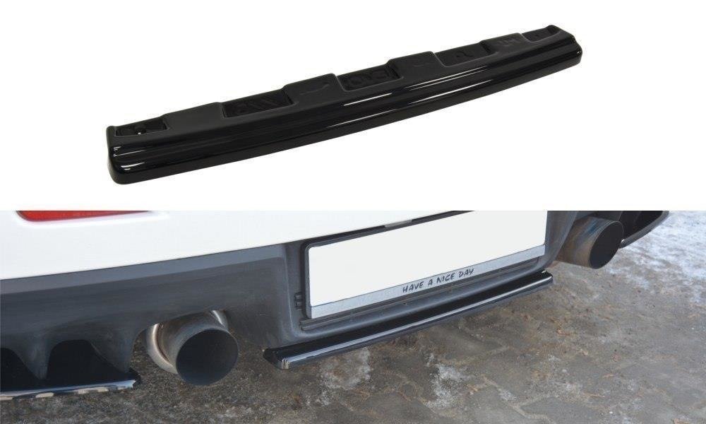 Heckansatz Mitsubishi Lancer Evo X  schwarz Hochglanz – Ansicht 2