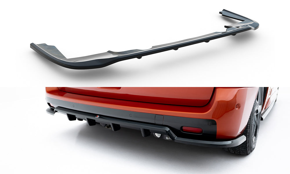 Street+ Mittlerer Diffusor RACE passend für Peugeot Partner Long Mk3 schwarz Hochglanz – Ansicht 2