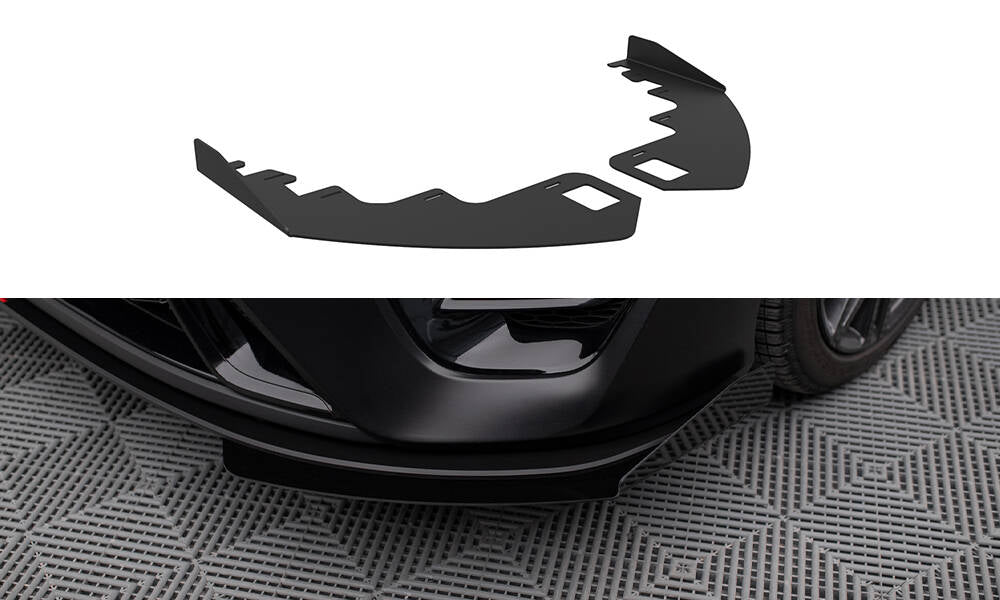 Front Stoßstange Flaps passend für Kia Proceed GT Mk3 Facelift / Ceed GT / GT - Line Mk1 Facelift  schwarz Hochglanz – Ansicht 2