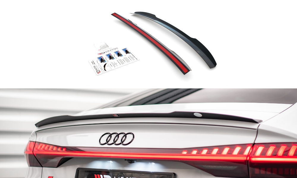 Heckspoiler Lippe Audi A7 C8 / C8 S-Line / S7 C8 / RS7 C8 schwarz Hochglanz – Ansicht 2