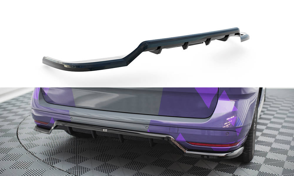 Street+ Mittlerer Diffusor RACE passend für VW Multivan T7 schwarz Hochglanz – Ansicht 2