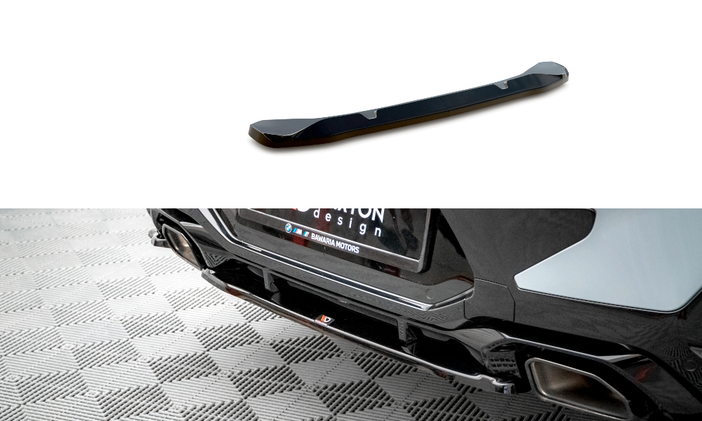 Heckansatz BMW X4 M-Paket G02 Facelift schwarz Hochglanz – Ansicht 2