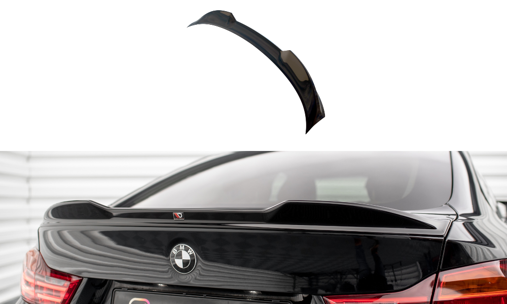 Heckspoiler Lippe 3D BMW 4er Gran Coupe Standard / M-Paket F36 / F36 Facelift schwarz Hochglanz – Ansicht 2