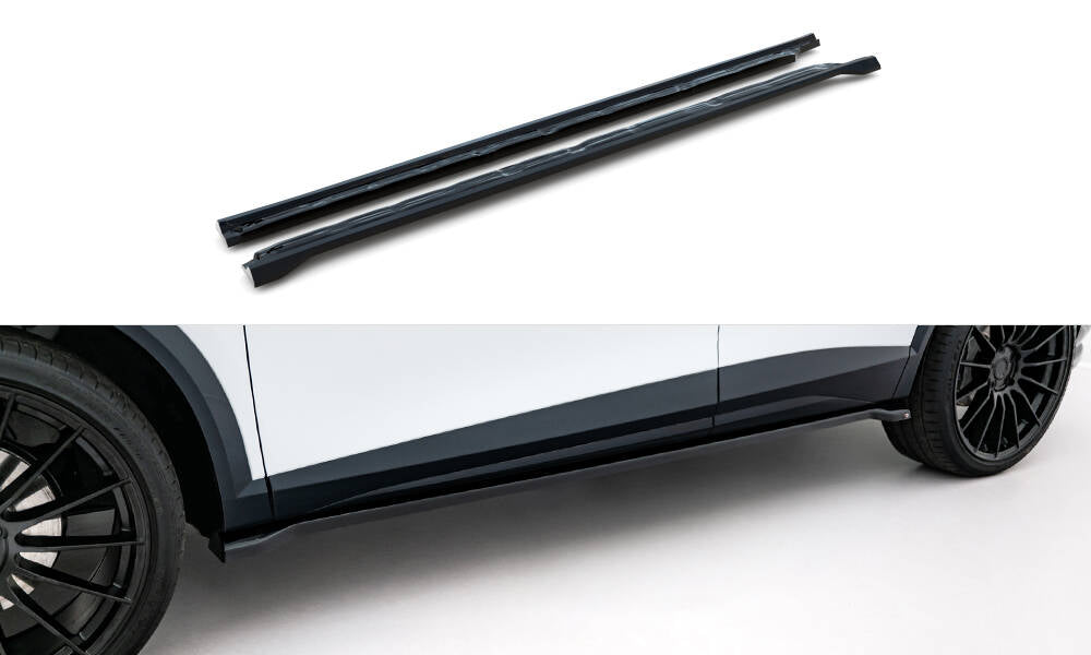 Street+ Seitenschweller Leisten V.2 passend für Cupra Formentor Mk1 Facelift schwarz Hochglanz – Ansicht 2