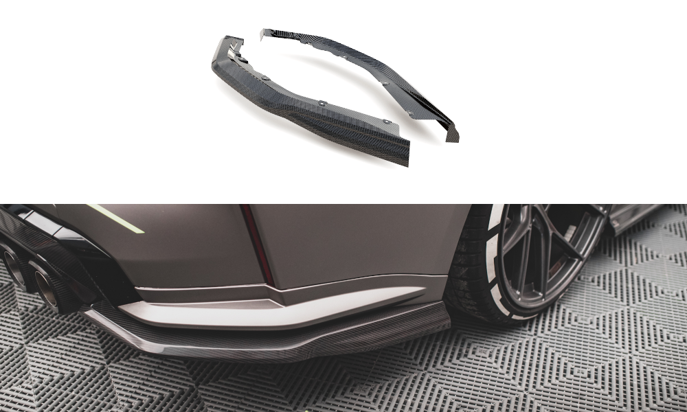 Prepreg Carbon Fiber Heck Ansatz Flaps Diffusor passend für BMW M4 G82 / G82 Facelift – Ansicht 2