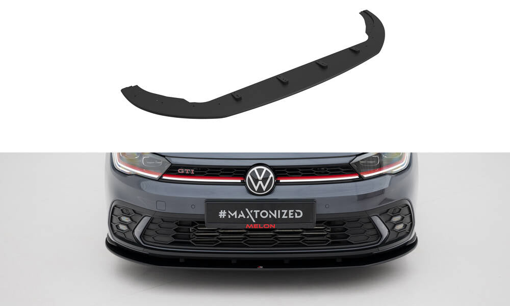 Street Pro Street+ Spoilerlippe Front Ansatz passend für VW Polo GTI Mk6 Facelift – Ansicht 2