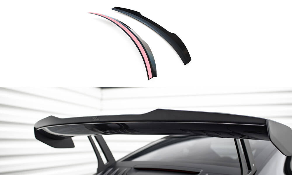 Höher Heckspoiler Lippe Porsche 911 992 GT3 schwarz Hochglanz – Ansicht 2