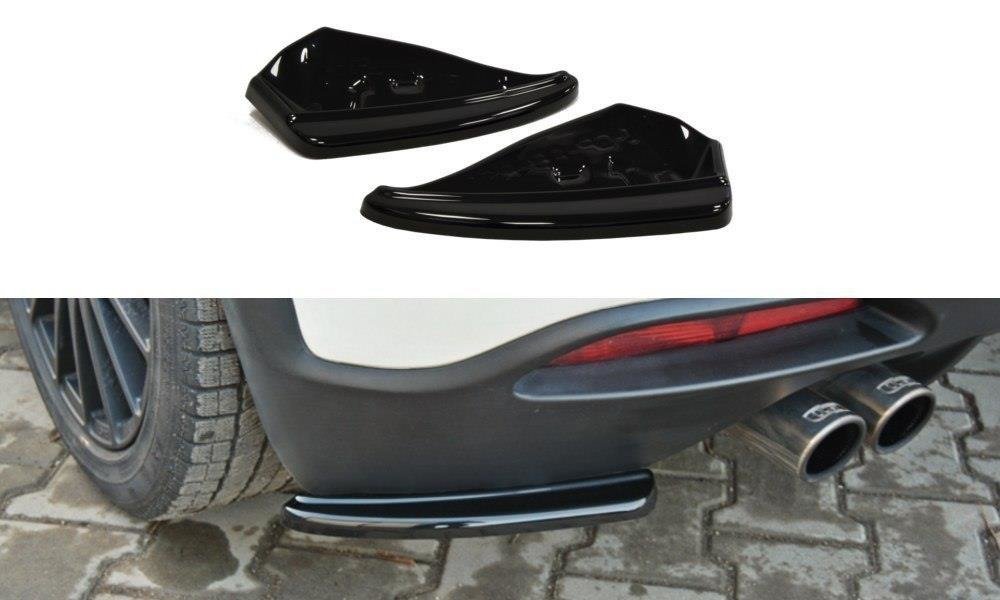 Heck Ansatz Flaps Diffusor passend für FIAT GRANDE PUNTO ABARTH schwarz Hochglanz – Ansicht 2