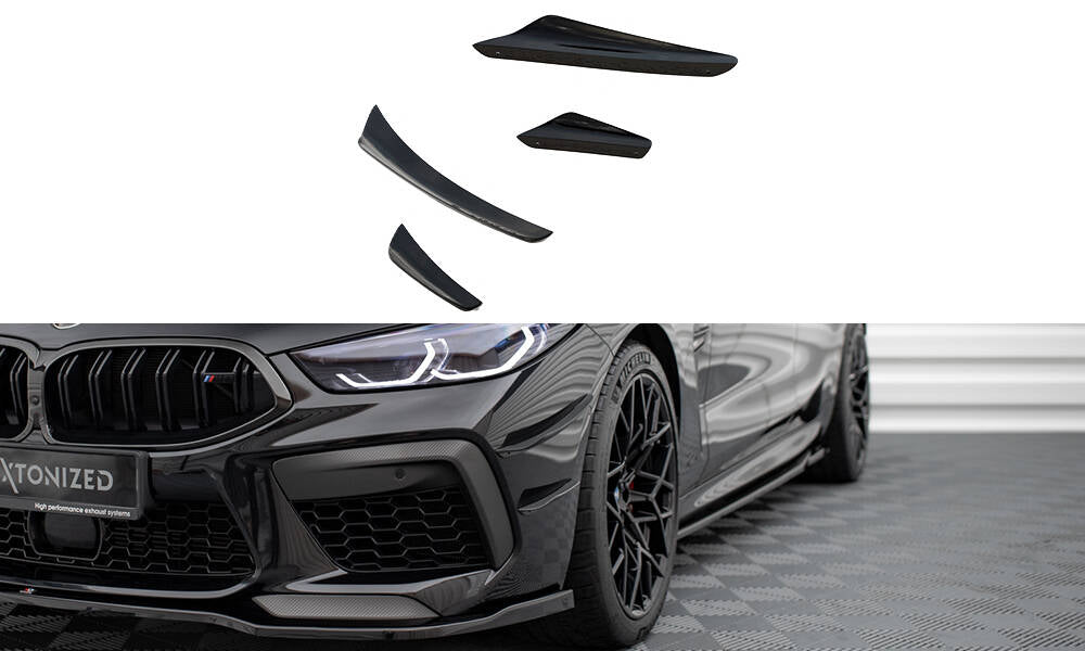 Stoßstangen Flaps Wings vorne Canards passend für BMW M8  Gran Coupe F93 / Coupe F92 – Ansicht 2
