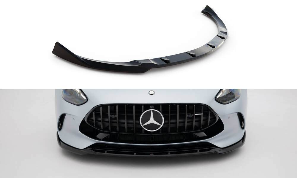 Street+ Spoilerlippe Front Ansatz V.2 passend für Mercedes-AMG GT 63 / 55 / 63 S E Performance C192 schwarz Hochglanz – Ansicht 2