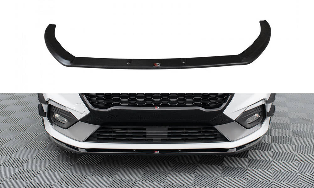 Street+ Spoilerlippe Front Ansatz V.3 passend für Ford Fiesta Mk8 ST / ST-Line schwarz Hochglanz – Ansicht 2