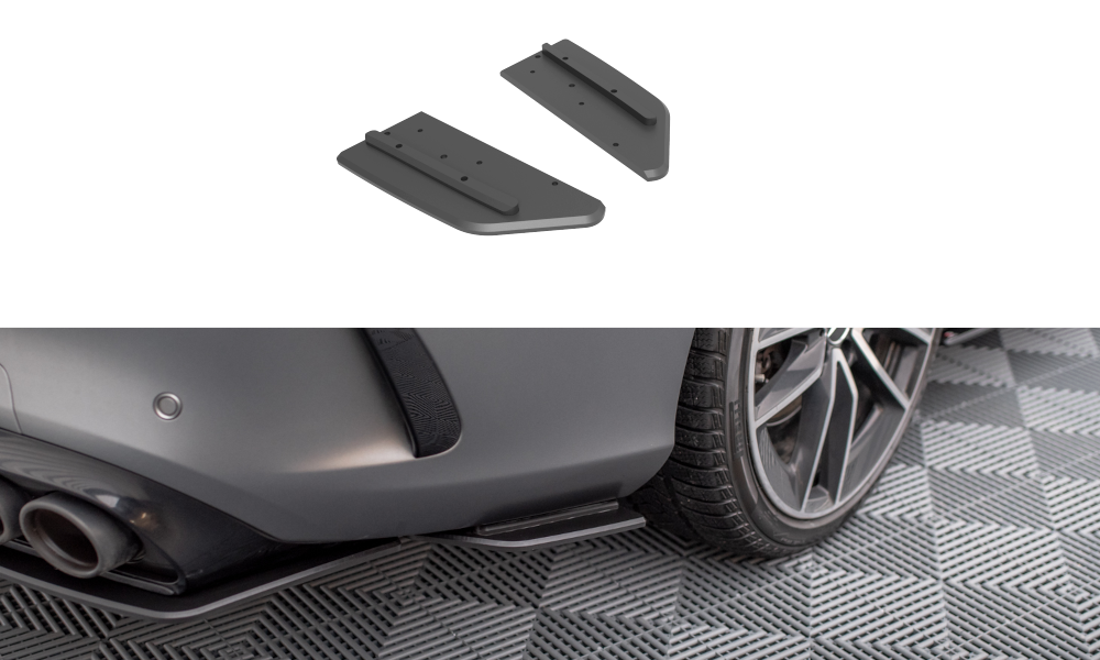 Street Pro Heck Ansatz Flaps Diffusor passend für Mercedes-AMG C43 Coupe / Cabrio C205  Facelift / A205 Facelift – Ansicht 2