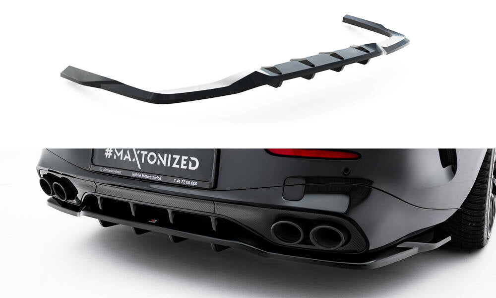 Street+ Mittlerer Diffusor RACE passend für Mercedes-AMG CLE 53 C236 schwarz Hochglanz – Ansicht 2