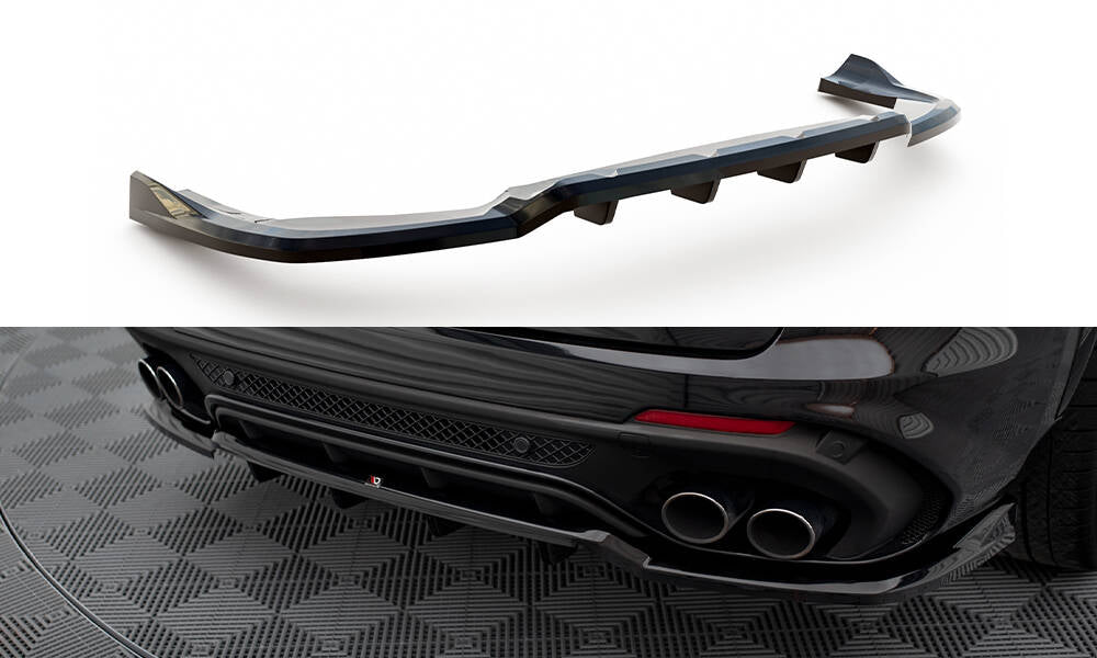 Street+ Mittlerer Diffusor RACE passend für Alfa Romeo Stelvio Quadrifoglio Mk1 schwarz Hochglanz – Ansicht 2