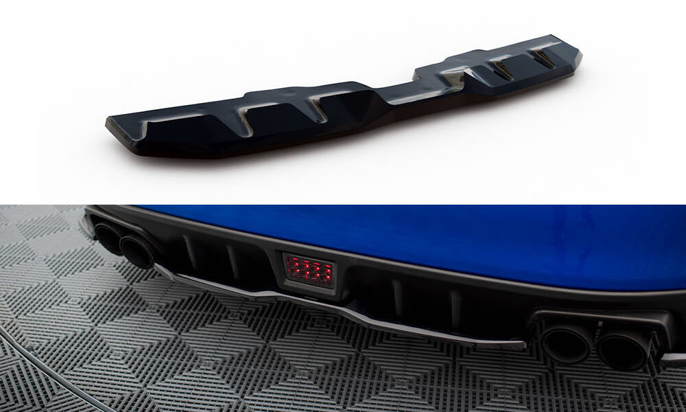 Heckansatz V.2 Subaru WRX STI Mk1 schwarz Hochglanz – Ansicht 2