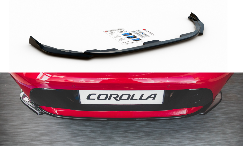 Heckansatz Toyota Corolla XII Hatchback schwarz Hochglanz – Ansicht 2