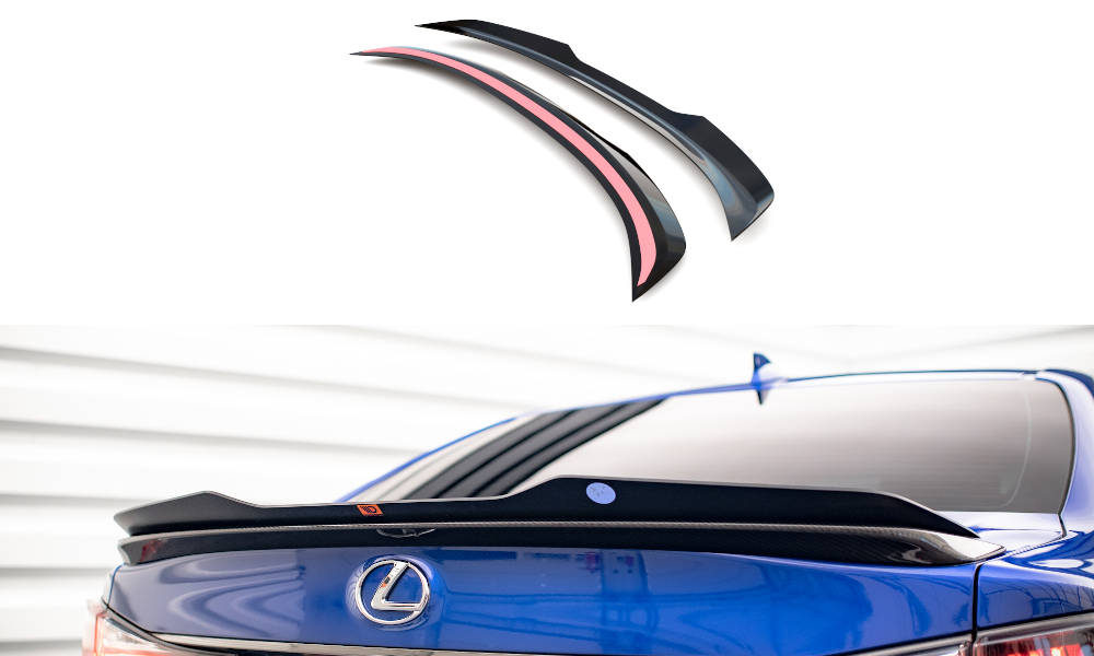 Heckspoiler Lippe Lexus GS F Mk4 Facelift schwarz Hochglanz – Ansicht 2