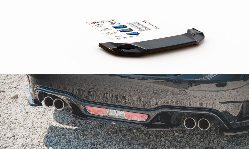Heckansatz Abarth 124 Spider  schwarz Hochglanz – Ansicht 2
