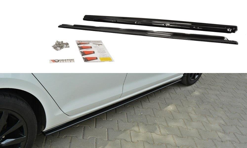 Street+ Seitenschweller Leisten passend für VW Golf Mk7 Standard schwarz Hochglanz – Ansicht 2