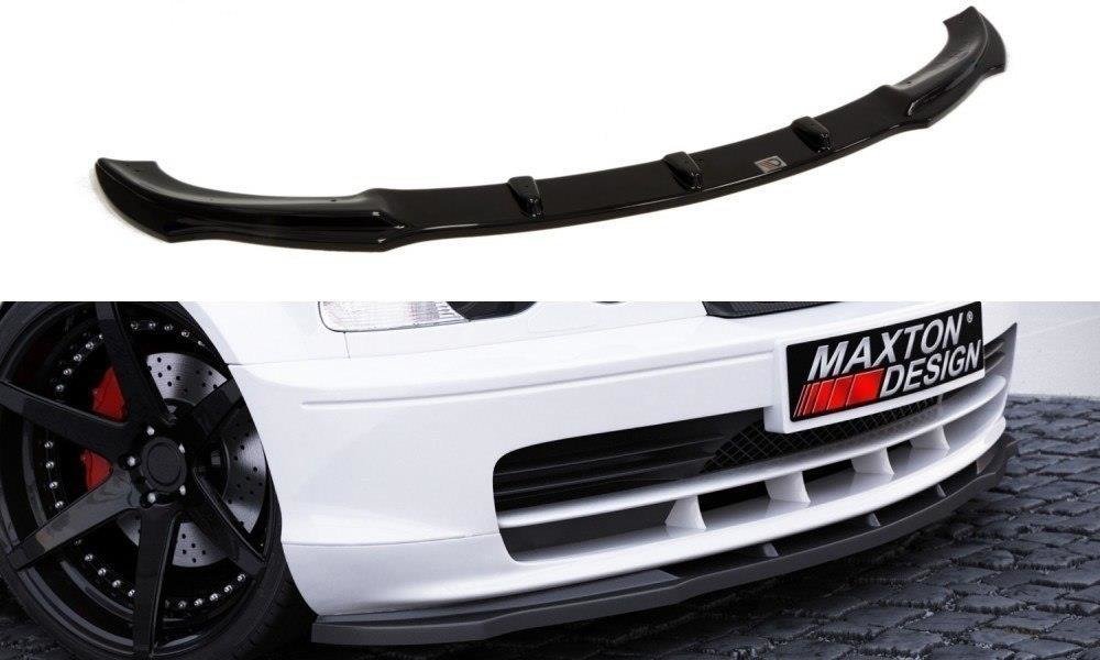 Street+ Spoilerlippe Front Ansatz passend für BMW 3er E46 COUPE schwarz Hochglanz – Ansicht 2