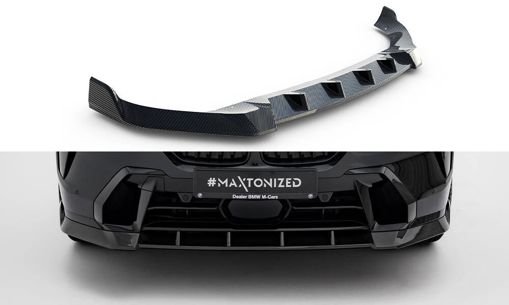 Prepreg Carbon Fiber Street+ Spoilerlippe Front Ansatz passend für BMW X7 M-Paket G07 Facelift – Ansicht 2
