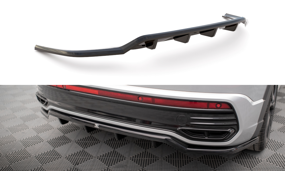 Street+ Mittlerer Diffusor RACE passend für VW Taigo R-Line Mk1 schwarz Hochglanz – Ansicht 2