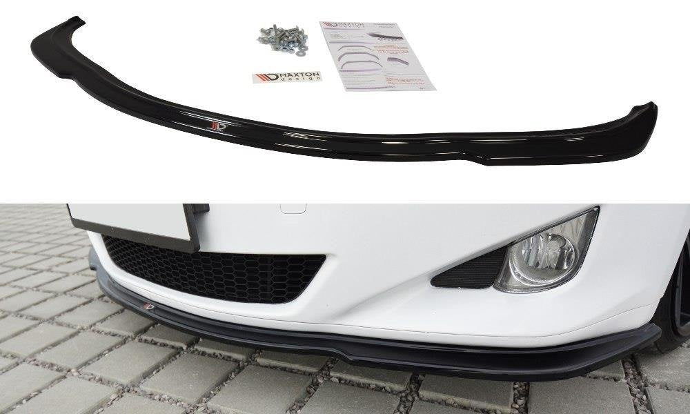 Street+ Spoilerlippe Front Ansatz V.1 passend für Lexus IS Mk2 schwarz Hochglanz – Ansicht 2