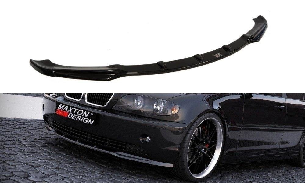 Street+ Spoilerlippe Front Ansatz passend für BMW 3er E46 LIMOUSINE Facelift schwarz Hochglanz – Ansicht 2